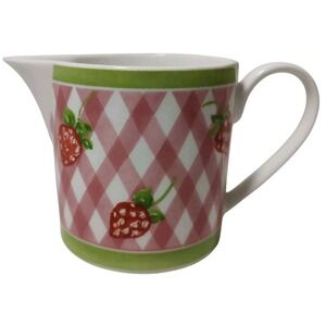 Villeroy and Boch Creamer Strawberry and Cream Lattice 1748 Discontinued Germany